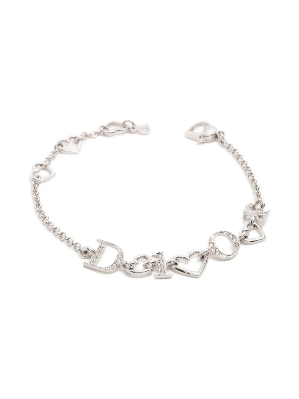 Christian Dior Pre-Owned crystal-embellished bracelet - Argento