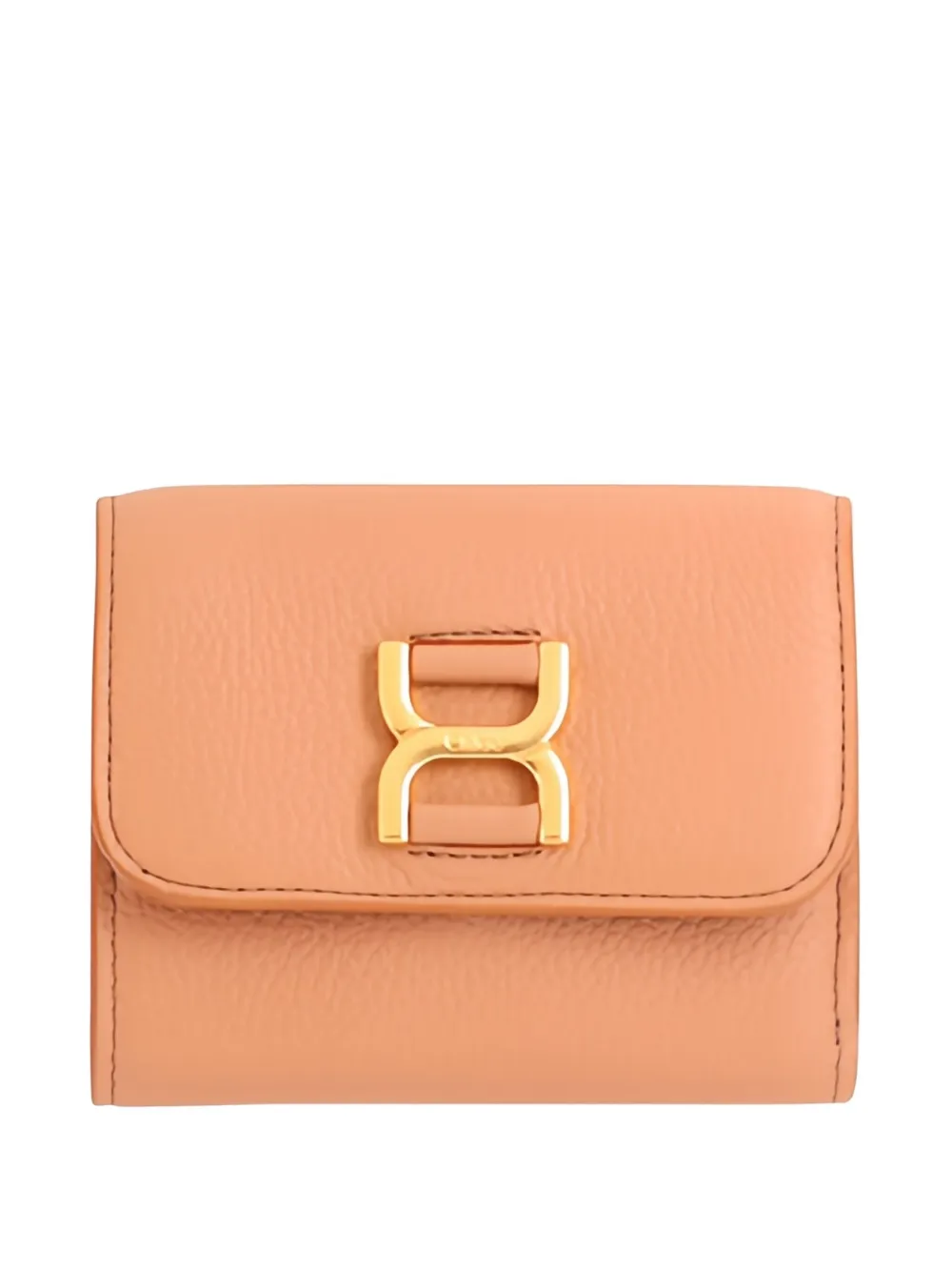 Chloé Marcie tri-fold leather wallet - Arancione