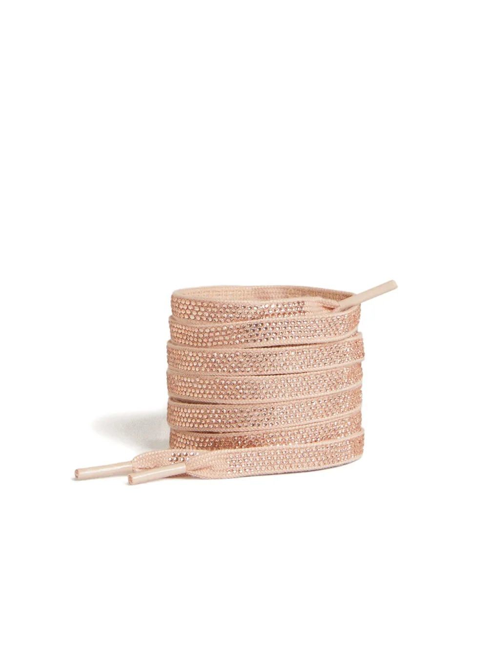 Golden Goose rhinestone-embellished cotton shoe laces - Rosa