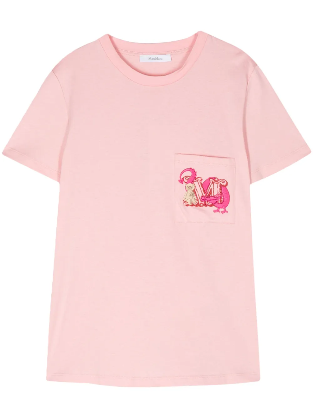 Max Mara T-shirt con stampa - Rosa
