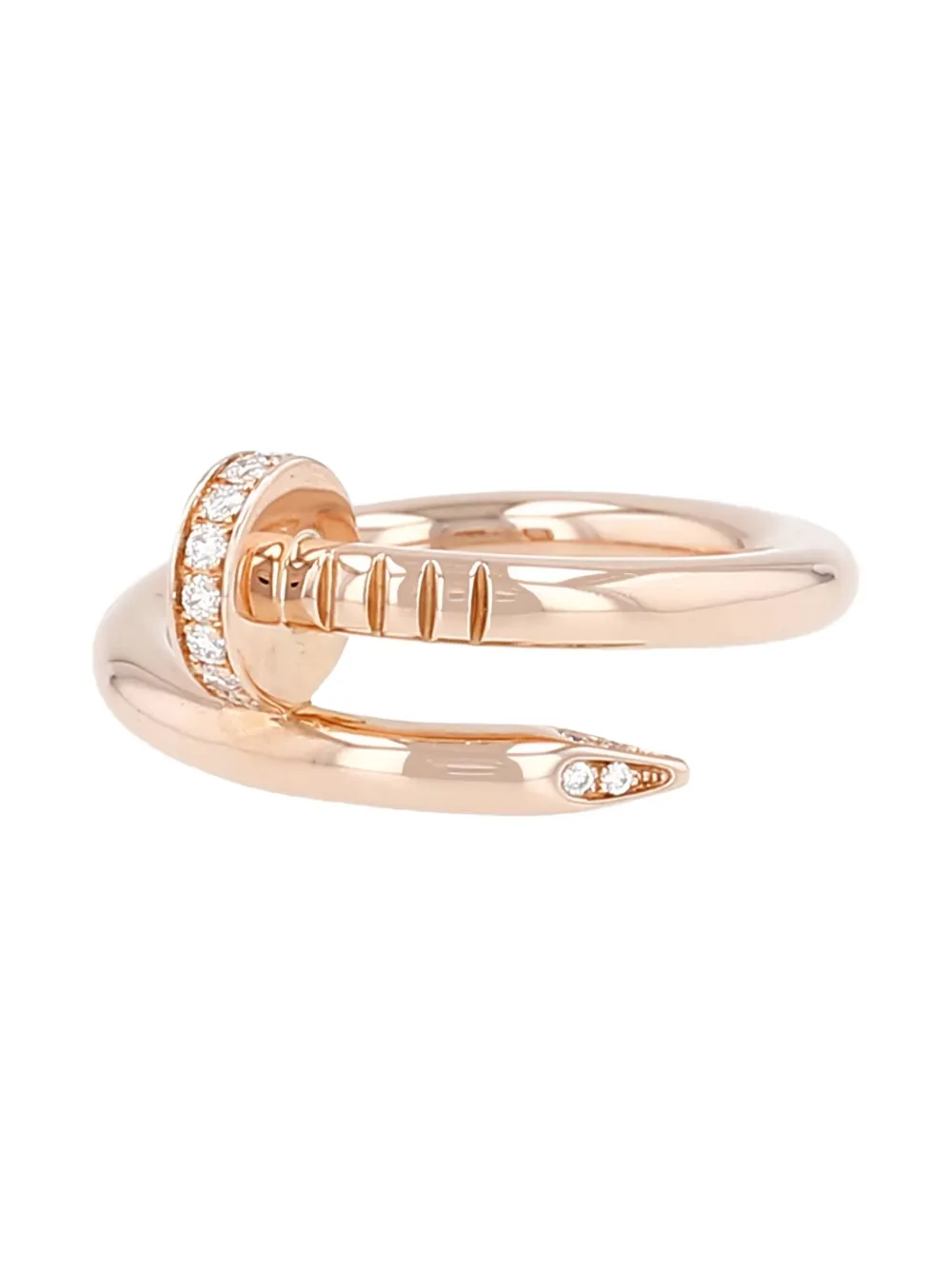 Cartier 18kt rose gold Juste Un Clou diamond ring - Rosa