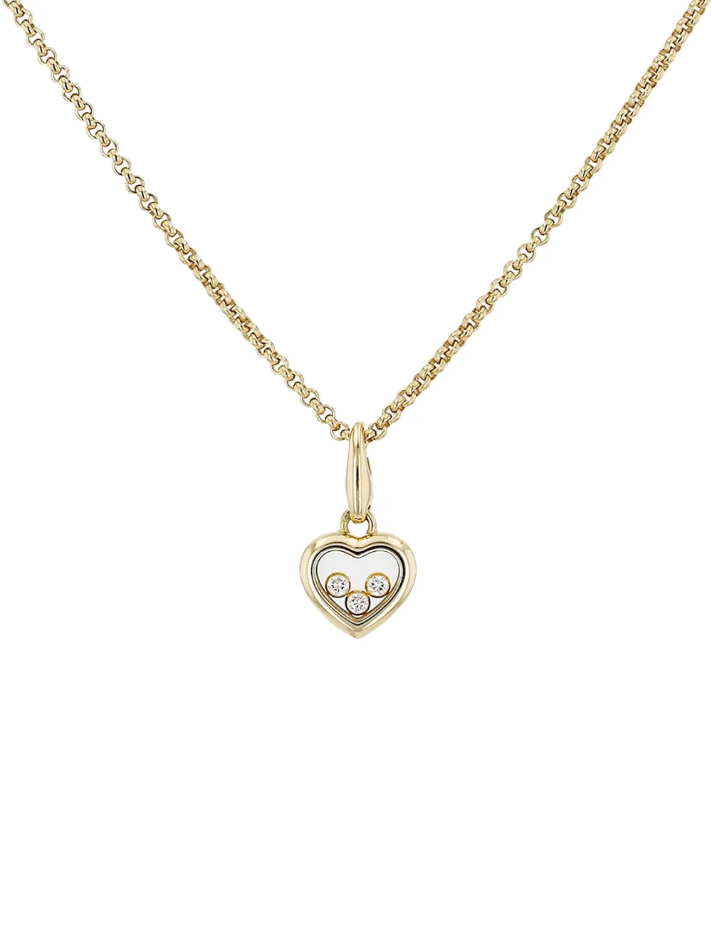 Chopard Pre-Owned 18K yellow gold Heart diamond necklace - Oro