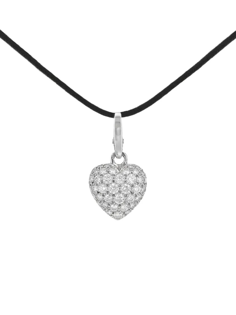 Cartier 18K white gold Coeur et Symbole diamond necklace - Argento