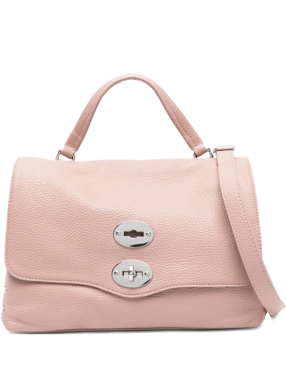 Zanellato Postina studded flap tote bag - Rosa