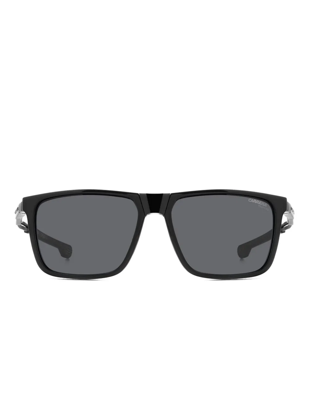 Carrera square-frame clip-on sunglasses - Nero