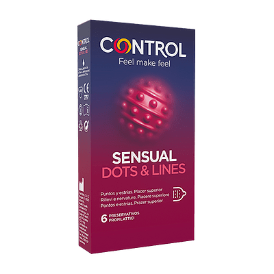 Control Sensual Dots&Lines 6 Pezzi