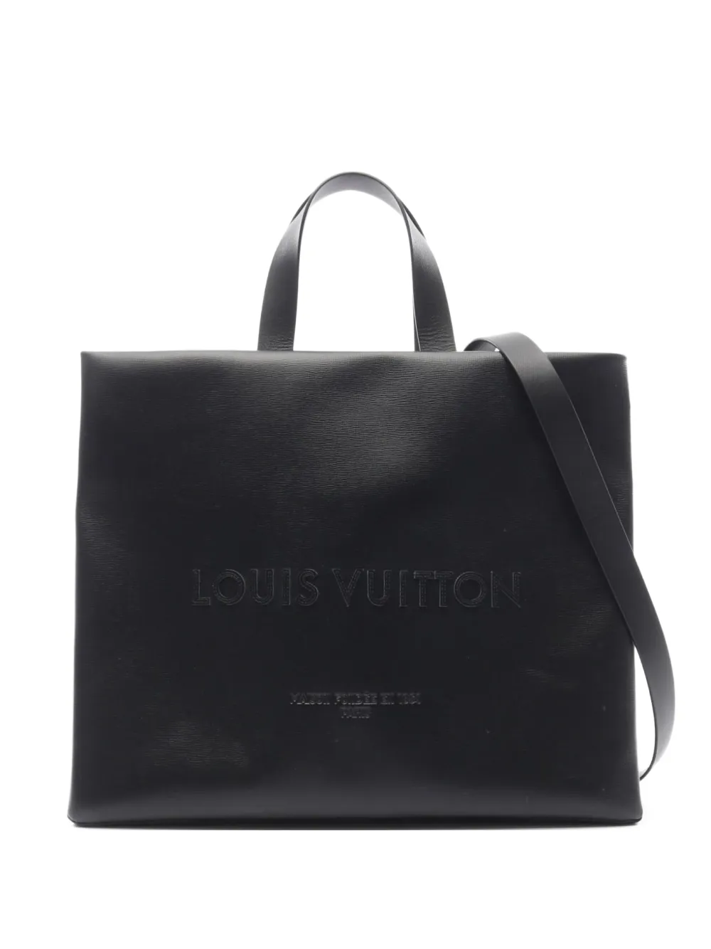 Louis Vuitton Pre-Owned 2021 logo-embossed tote bag - Nero