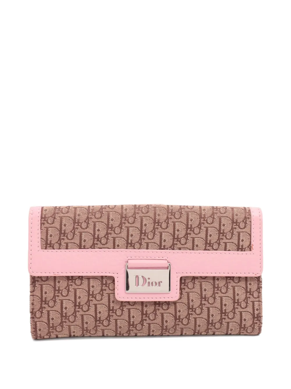Christian Dior Pre-Owned 2024 oblique monogram leather wallet - Marrone