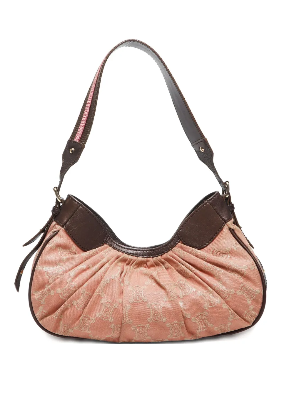 Céline Pre-Owned Macadam pleated shoulder bag - Rosa