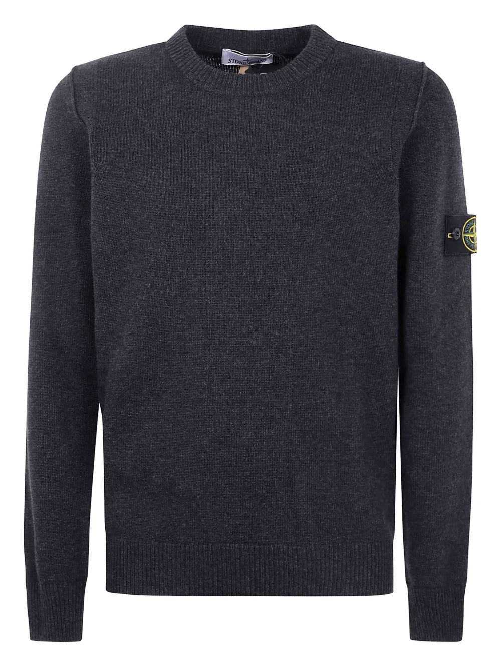 Stone Island logo-patch jumper - Grigio