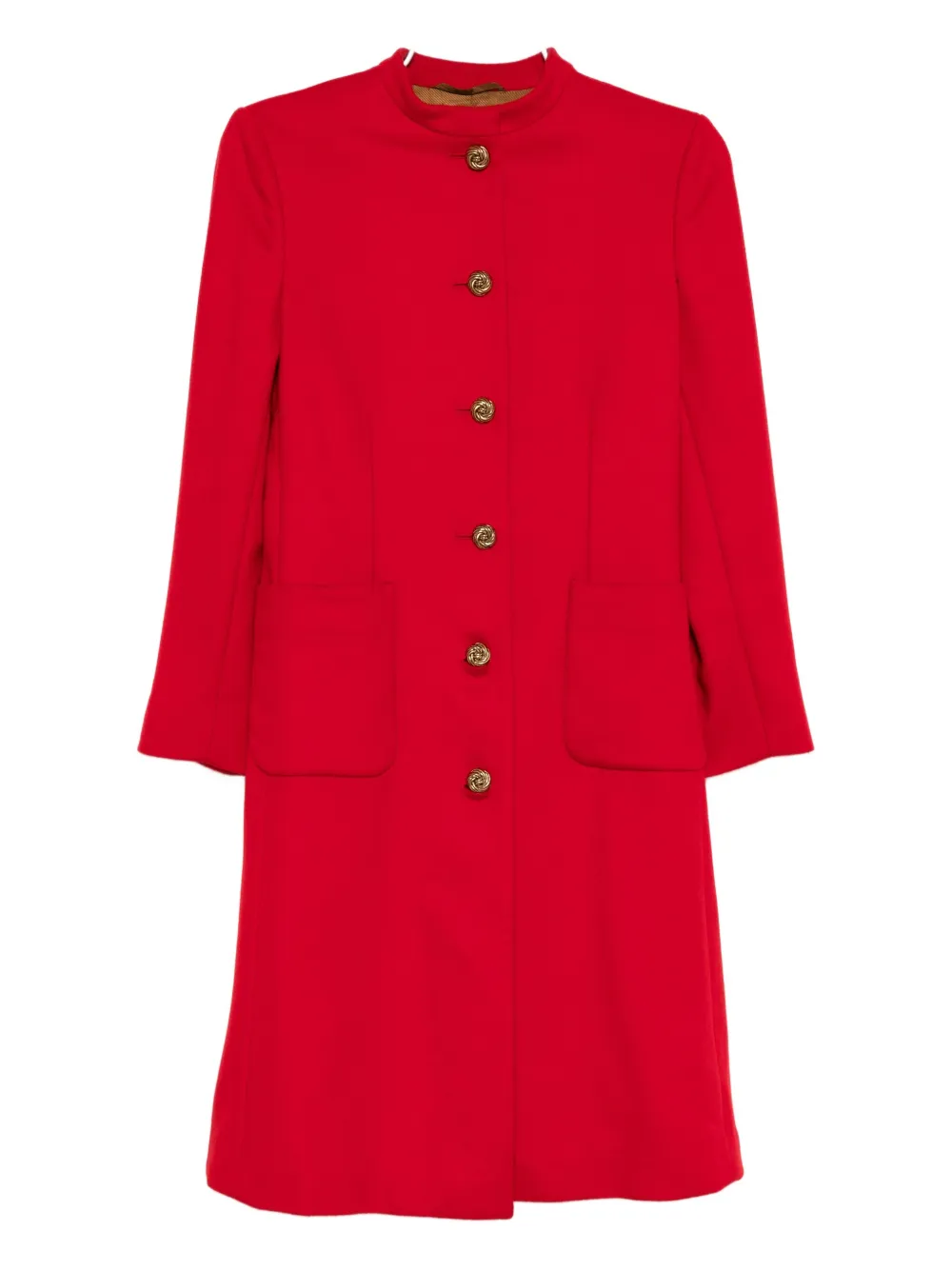 Gucci Pre-Owned single breasted wool coat - Rosso
