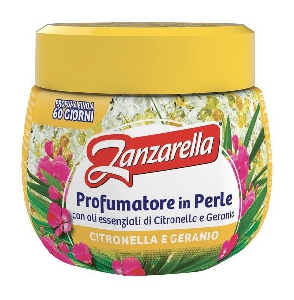 Zanzarella Diffusore in Perle Citronella e Geranio 170 g - -