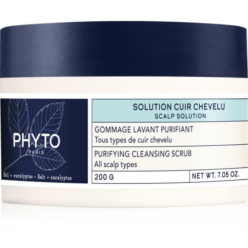 Phyto Scalp Solutions Purifying Cleansing Scrub Scrub Detergente Per Il Cuoio Capelluto 200 G