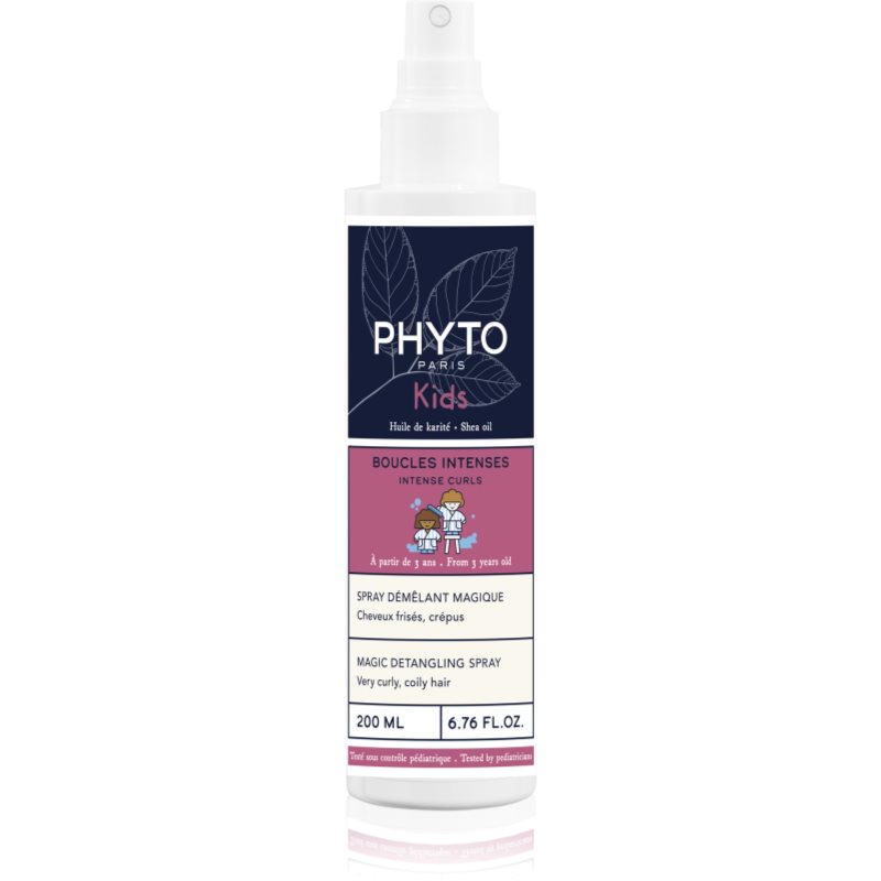 Phyto Kids Intense Curls Magic Detangling Spray Spray Per Capelli Pettinabili Per Capelli Ricci 200 Ml