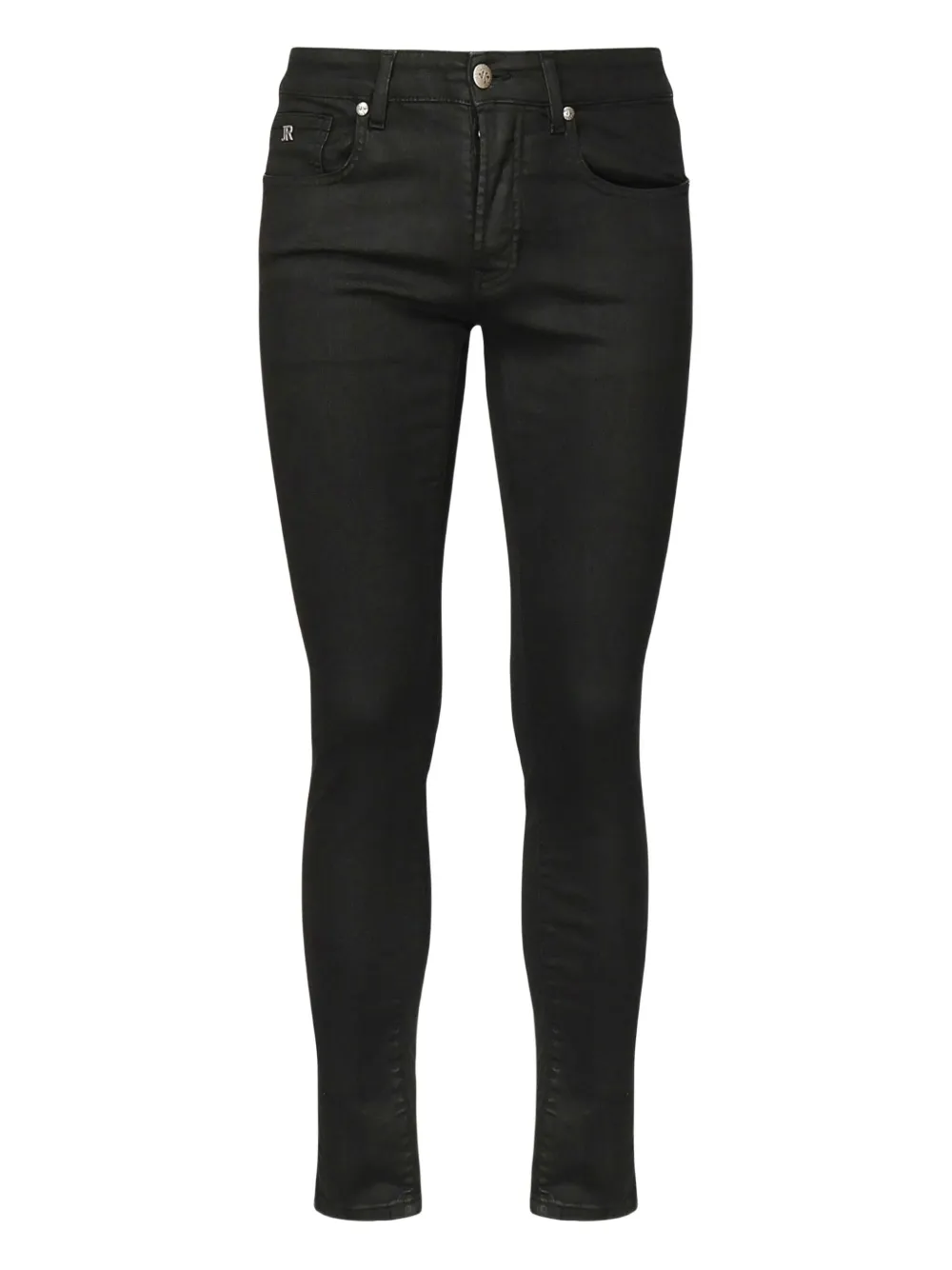 John Richmond metal-logo five-pocket jeans - Nero