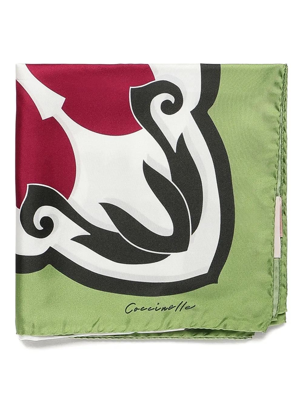 Coccinelle Azulejos silk scarf - Verde