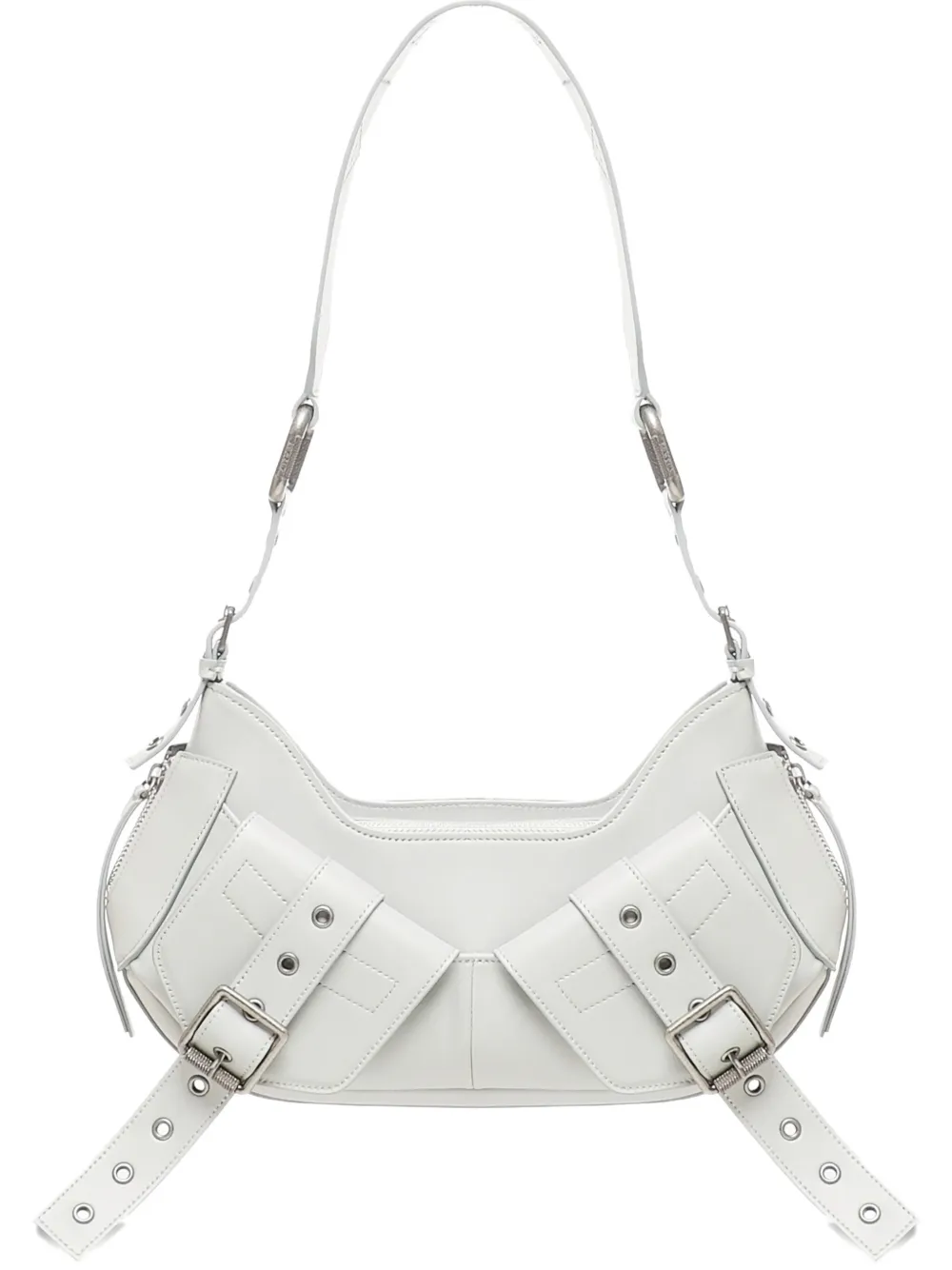 BIASIA buckle embellishment shoulder bag - Bianco