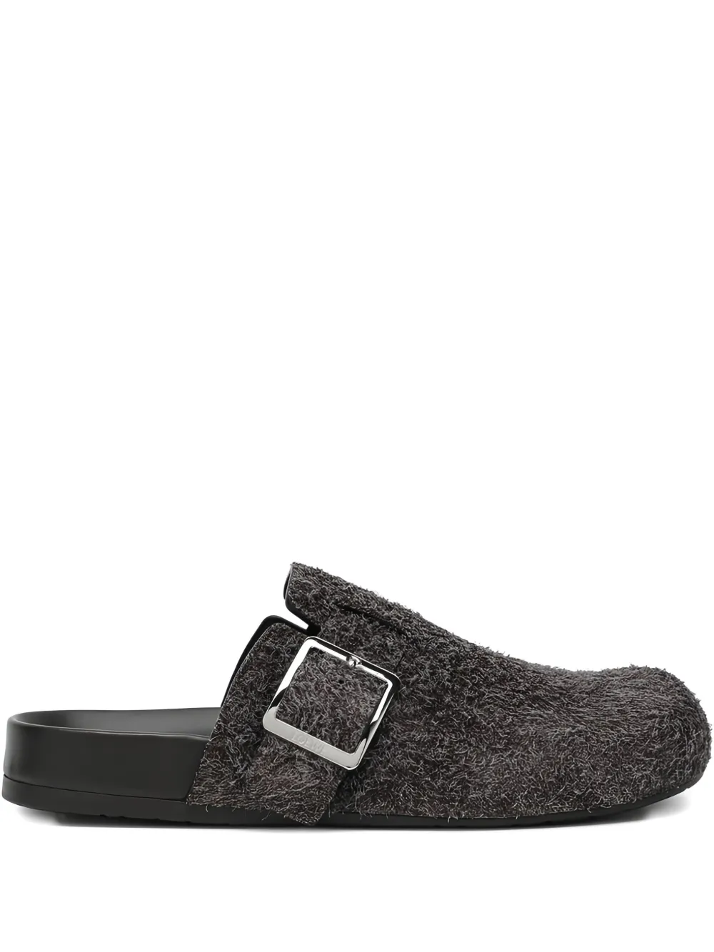LOEWE leather slides - Marrone