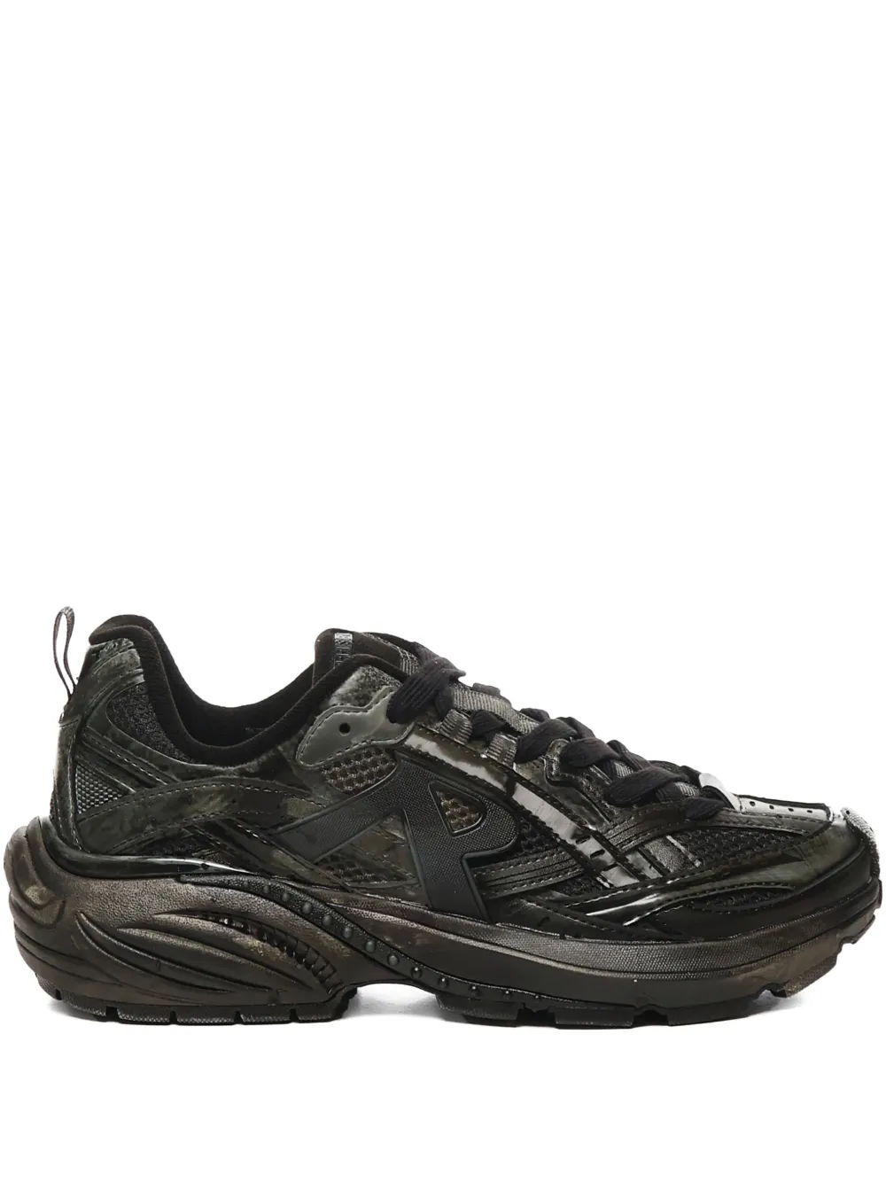Represent lace-up rubber-sole sneakers - Nero