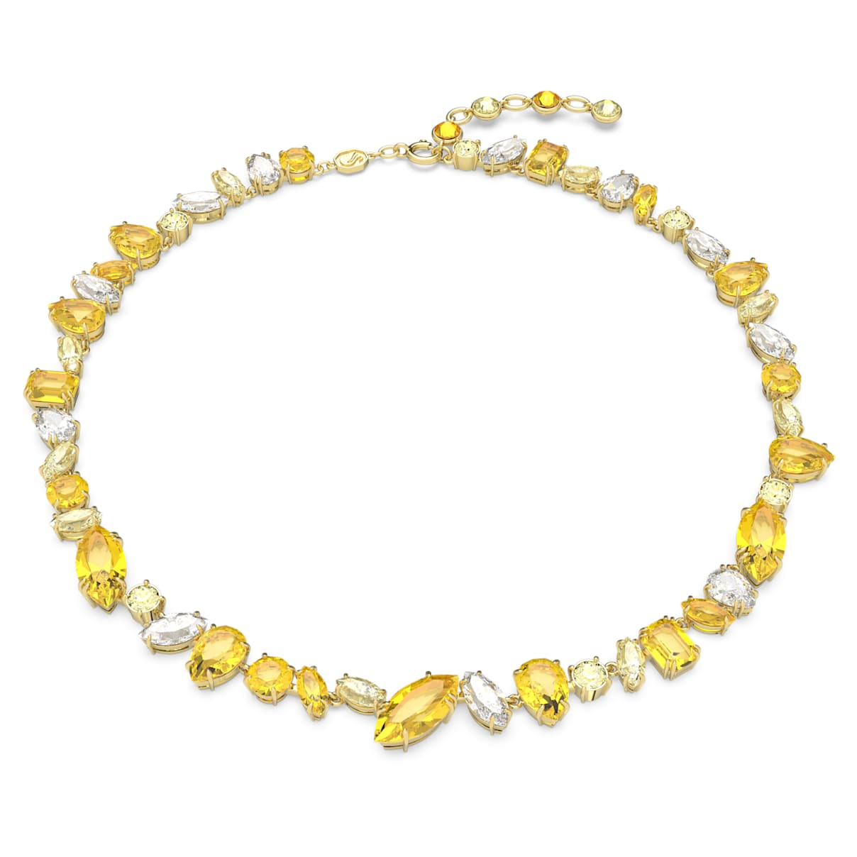 Collana Gema, Taglio misto, Giallo, Placcato color oro