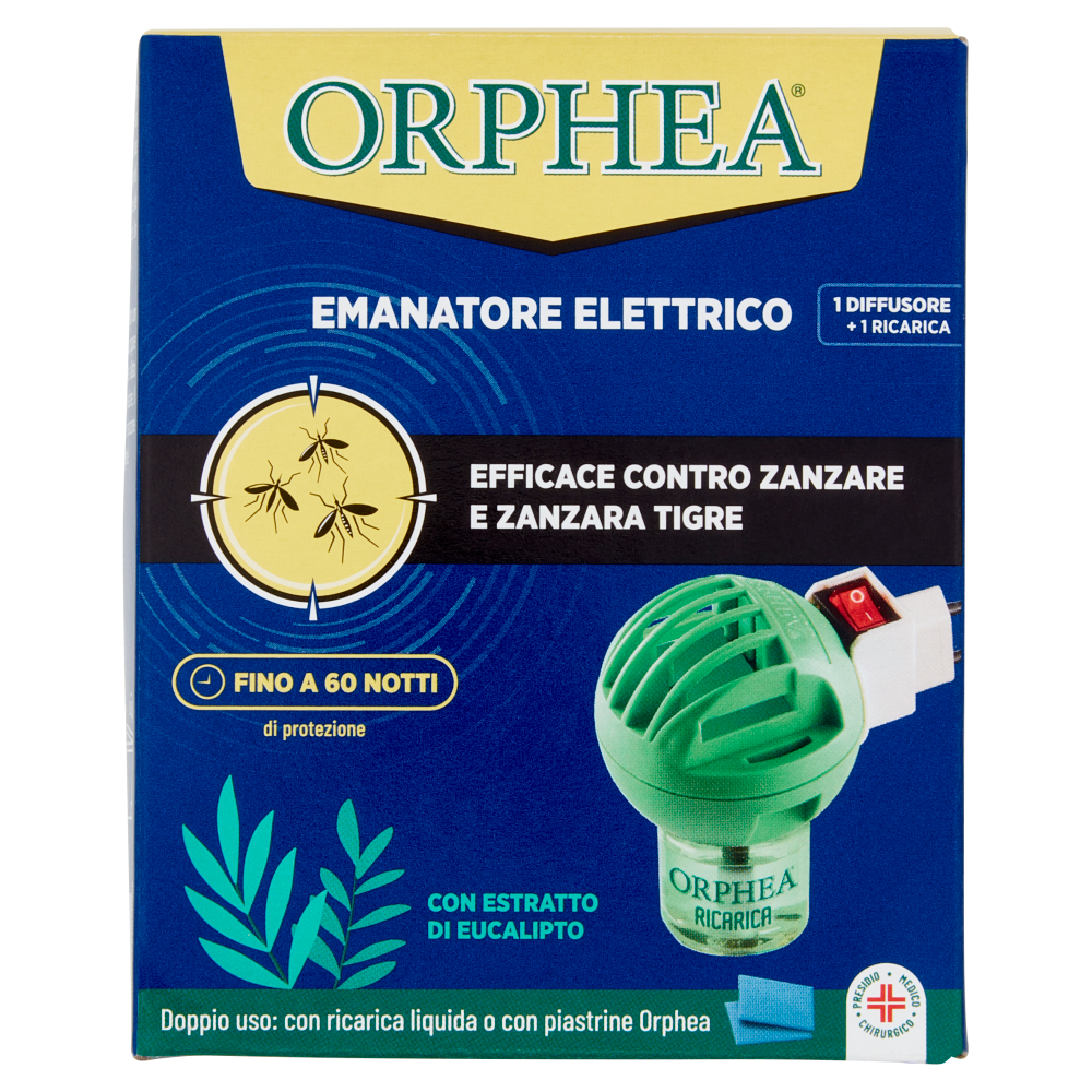 Orphea Emanatore Elettrico 1 Diffusore + 1 Ricarica 30 ml - -