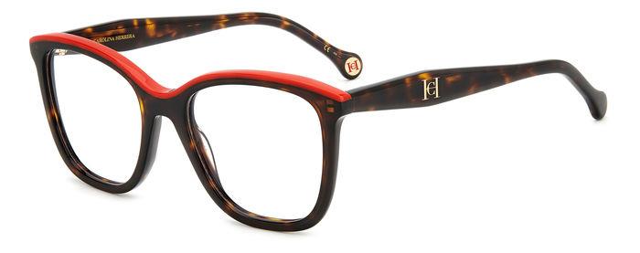 Carolina Herrera Donna Her 0146 O63 Montature Da Vista Acetato Havana/Rosso  Squadrata