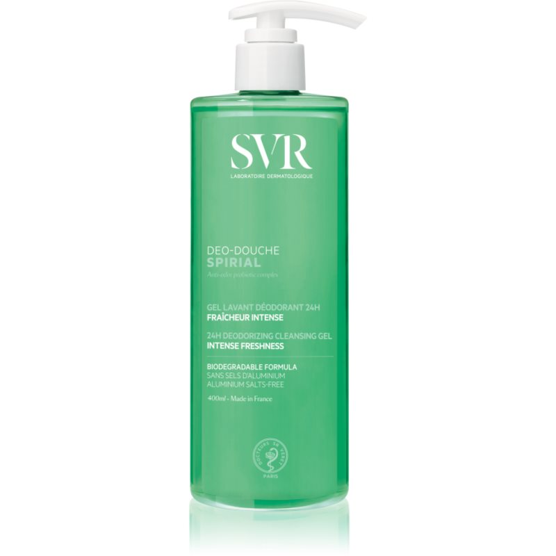Svr Spirial Deo-Douche Gel Detergente Per Viso, Corpo E Capelli Per Pelli Sensibili 400 Ml