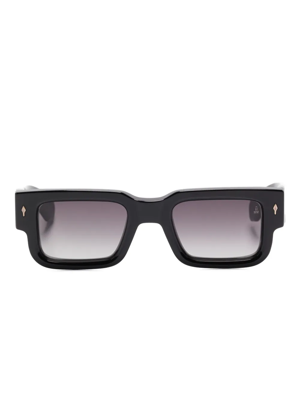 Jacques Marie Mage rectangle-frame sunglasses - Nero
