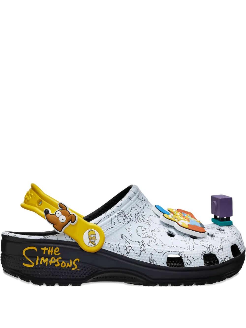 Crocs Classic Clog "The Simpsons Intro Sequence" sandals - Bianco