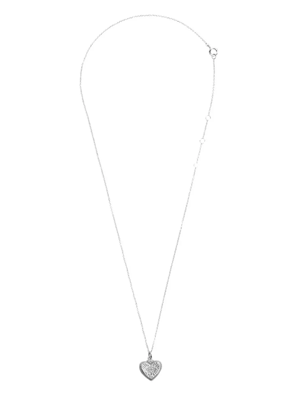 All the Luck in the World heart burst necklace - Argento