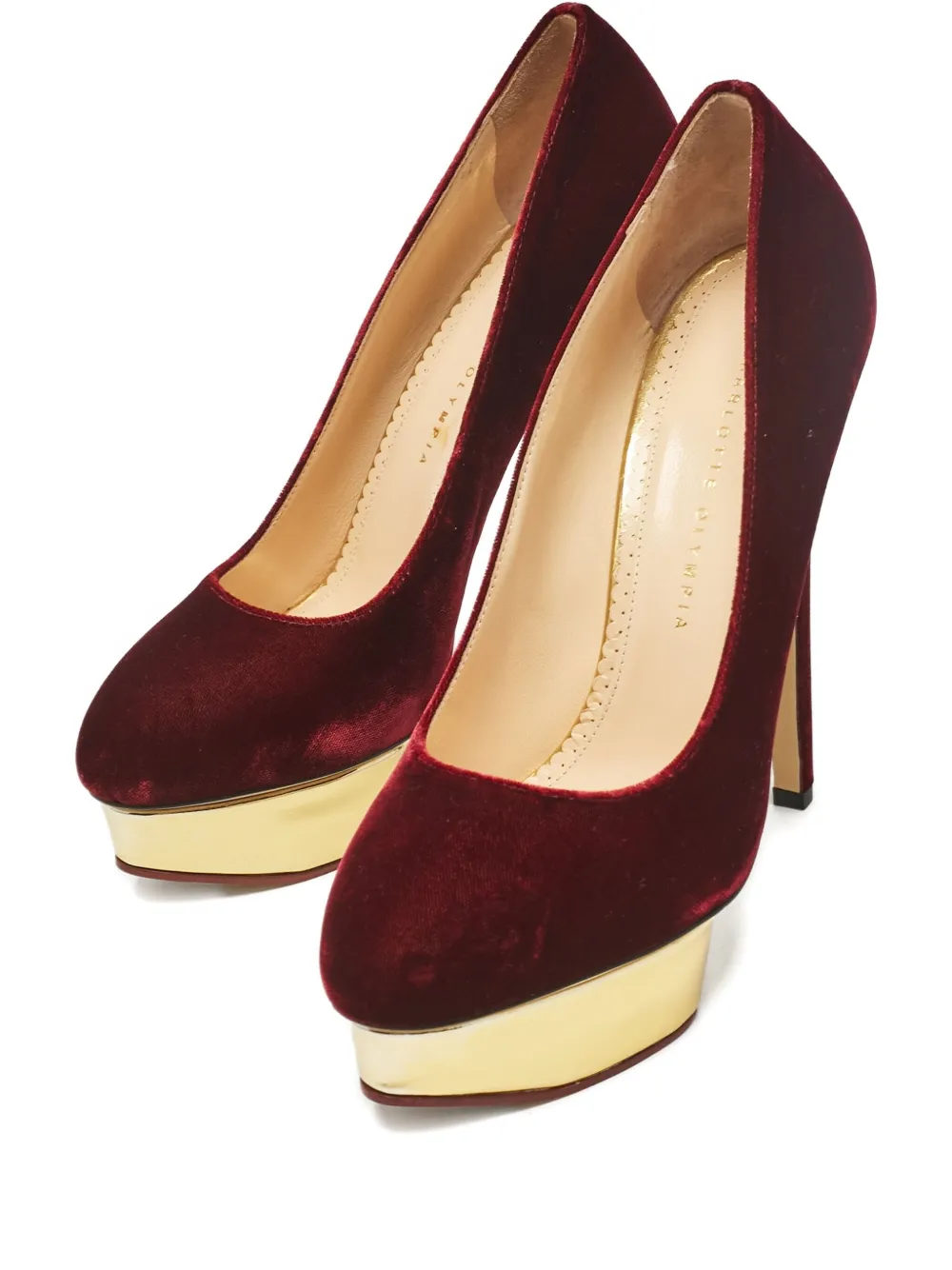 Charlotte Olympia 2024 160mm Dolly pumps - Rosso