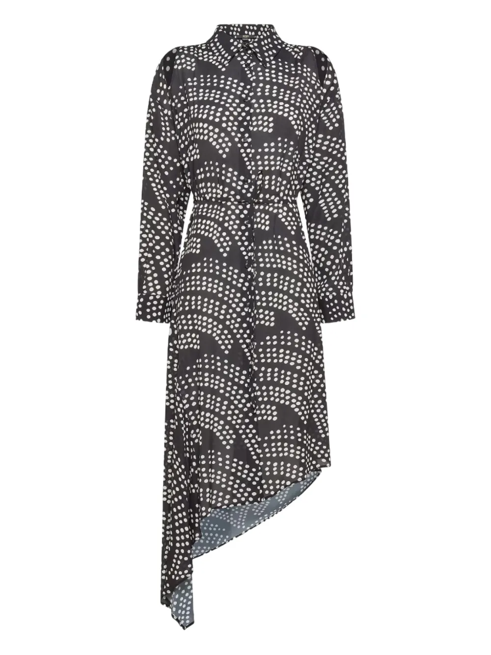 Seventy asymmetric polka-dot dress - Nero