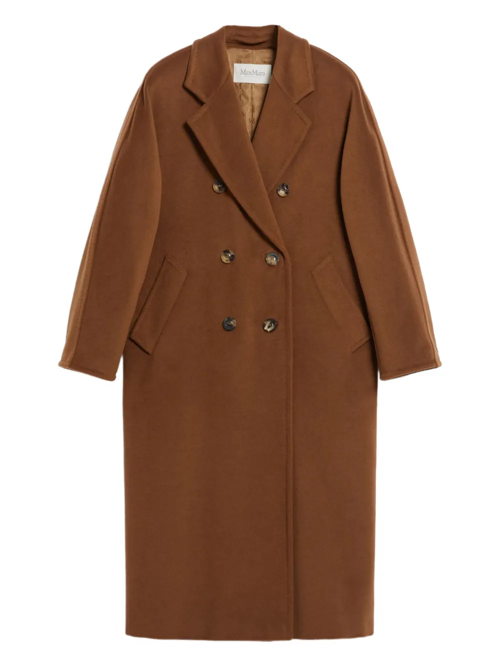 Max Mara Cappotto doppiopetto in lana 101801 - Marrone