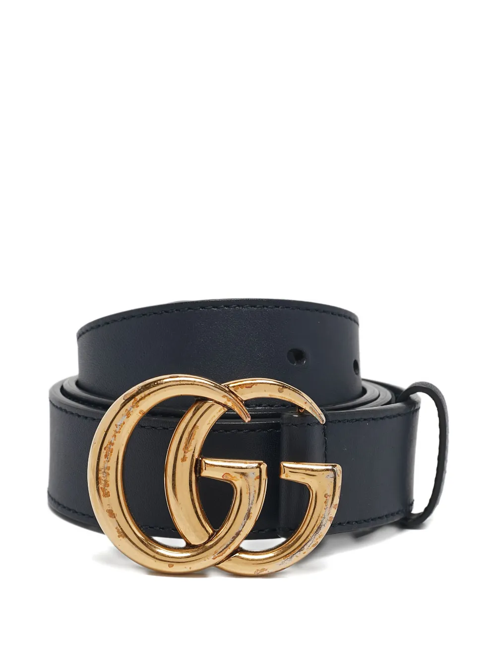 Gucci Pre-Owned GG Marmont leather belt - Blu