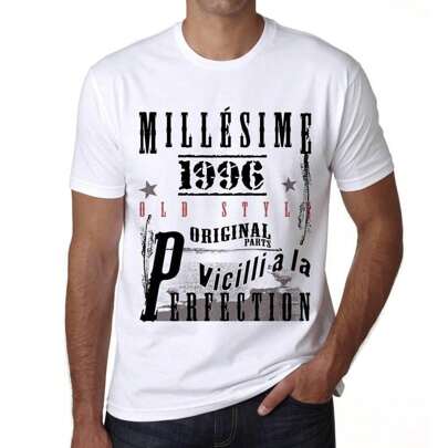 T-shirt da uomo Aged to Perfection Vintage 1996 T-shirt grafica di 28 anni Idea regalo 28° compleanno Vintage Anno 1996 Nuovo