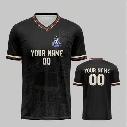 Maglia da calcio personalizzata 2025, Bayern Monaco, traspirante, asciugatura rapida, 210g, maglietta sportiva unisex con scollo a V, nome, numero e l