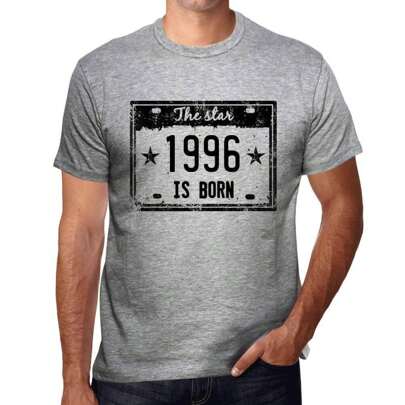 T-shirt da uomo The Star Is Born in 1996 – The Star Is Born in 1996 – T-shirt grafica 28 anni Idea regalo 28° compleanno Vintage Anno 1996 Novità