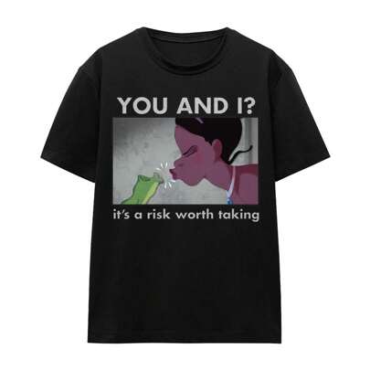 T-shirt Unisex Adulto Tiana "Un Rischio Che Vale La Pena Di Correre" (Nera)
