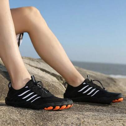 Scarpette da acqua unisex, scarpe da spiaggia, calzini acquatici per nuotare, piscina, surf, guadi, barca, escursioni, pesca, attività all'aperto. Des