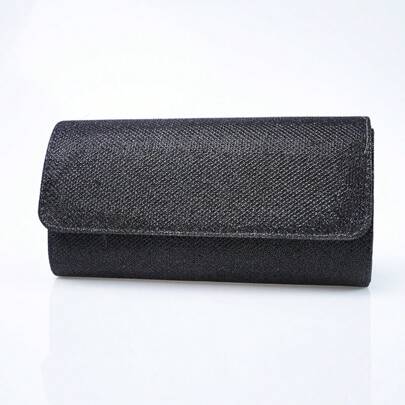 Borsa clutch famosa, borsa clutch monospalla con catenina