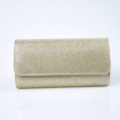 Borsa a clutch famosa, borsa a clutch a spalla con catena.