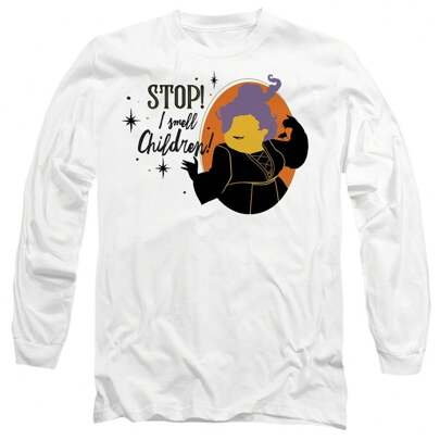 Maglietta unisex adulta "Stop! Sento l'odore dei bambini!" (Bianca)