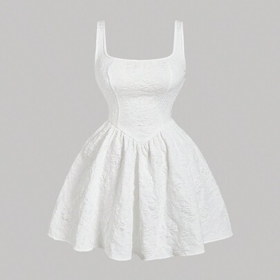 Vestito da donna stile palazzo vintage di taglia grande bianco, vestiti da donna estivi, vestiti da damigella, abbigliamento per il ritorno a scuola,