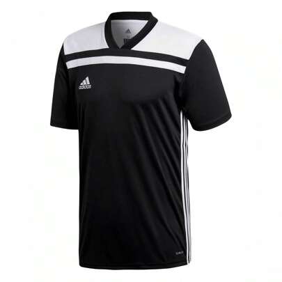 Football App Generic Jersey Short Sleeve, Bambino, Black/White, 7-8A