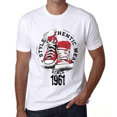 T-shirt da uomo Authentic Style Since 1961 – Authentic Style Since 1961 – 63 anni T-shirt grafica Idea regalo 63° compleanno Vintage Anno 1961 Novità