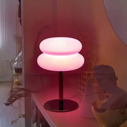 Lampada da tavolo a LED minimalista e moderna a forma di amburgo e nuvola, lampada da comodino creativa per camera da letto, soggiorno e decorazione,