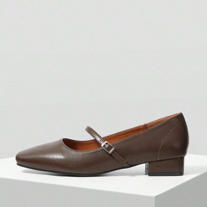 SCARPE PIATTE DONNA CON TACCO QUADRATO, COMODE, SCARPE VERSATILI PER VACANZE, SALDI ESTIVI, PER NATALE, AUTUNNO, CAPODANNO E FESTE