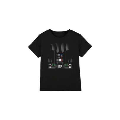 Maglietta con costume di Darth Vader per bambini/ragazzi (nero)
