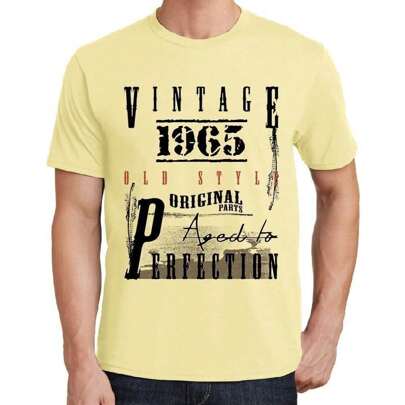 T-shirt da uomo Original Parts Aged To Perfection 1965 – Original Parts Aged To Perfection 1965 – Maglietta grafica 59 anni Idea regalo 59° compleanno