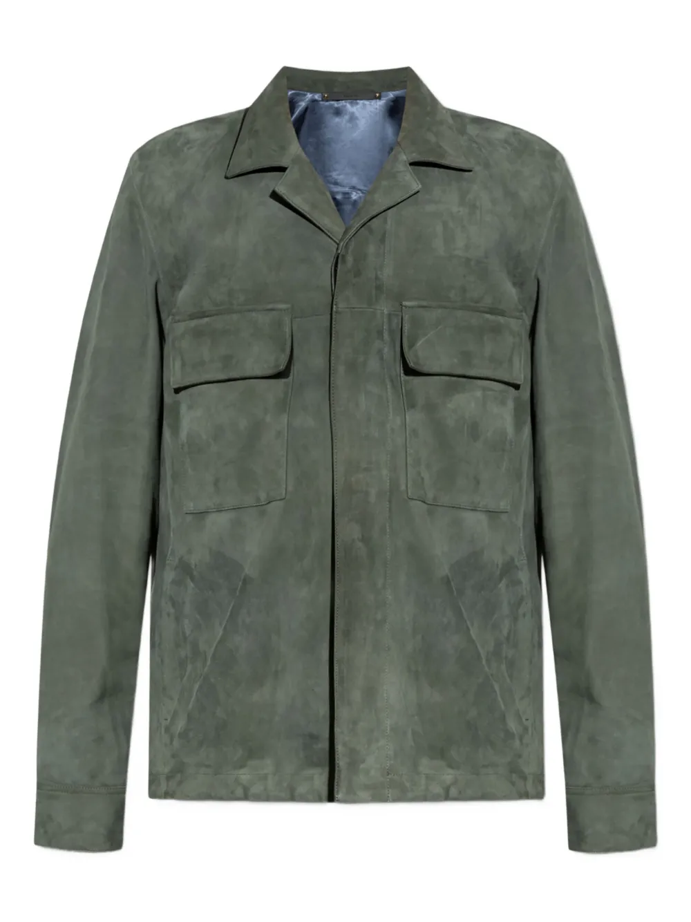 Paul Smith suede shirt jacket - Verde